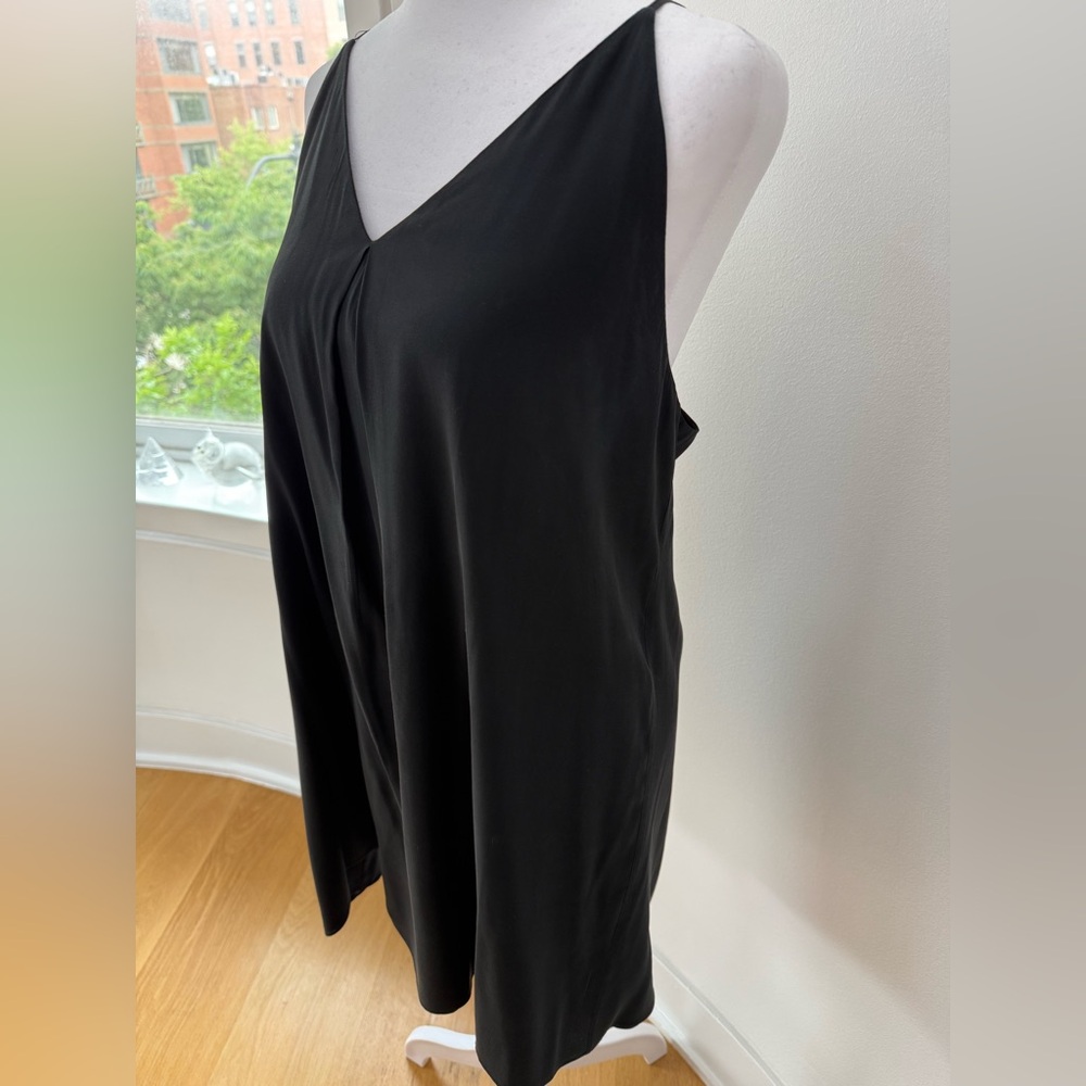Alice + Olivia Black Silk Mini Dress – Size Large